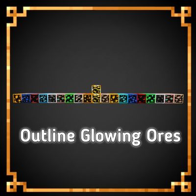 Outline Glowing ores