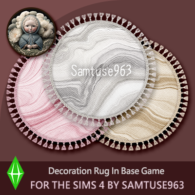 Marble Round Dance Rug #18 Samtuse963 logo