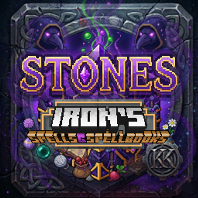 Iron's Spells 'n Spellbooks x Stones Compat: Reagents, Ruin & Progression by Karl Karlmann