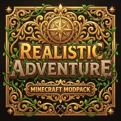 Realistic adventure horror logo