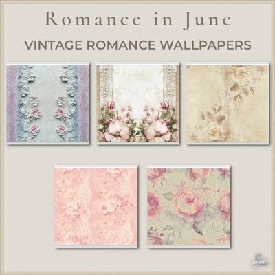 Romance in June Vintage Wallpapers logo