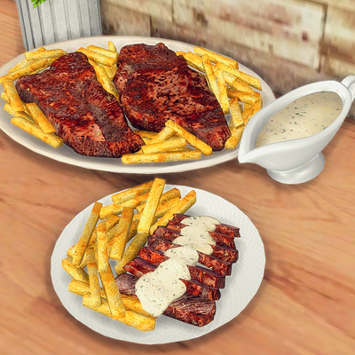 Steak Frites with Bearnaise Sauce