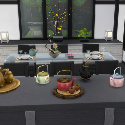 In-game Deco Teapots and Sets as Functional Brewers logo