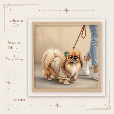 wall art Paws & Shoes logo
