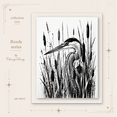 Series of paintings Wild Animals part # 2 Reeds logo