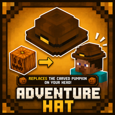 Adventure Hat - Carved Pumpkin Replacement