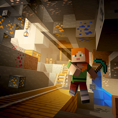 Way Back in the Mines Background logo