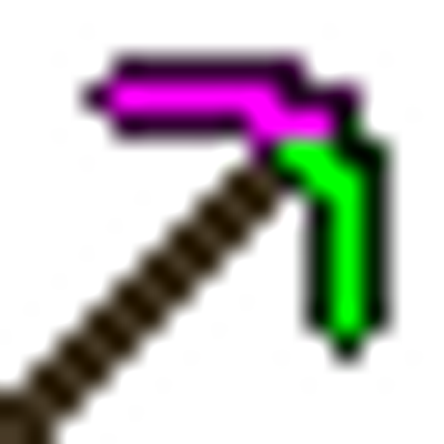 Glitched Pickaxe logo