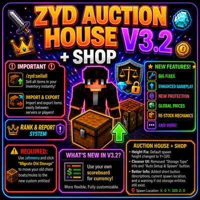 Auction House + Shop V3