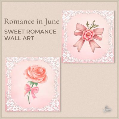 Romance in June Sweet Wall Art logo