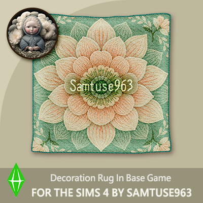 HQ Woven Flower Square Dance Rug #1 Samtuse963 logo