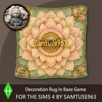 Woven Flower Square Dance Rug #3 Samtuse963 logo
