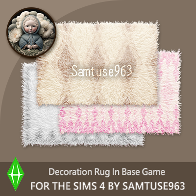 Pastel Fluffy Rectangular Dance Rug #8 Samtuse963 logo