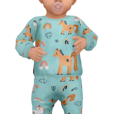 CANDACE set - infant pyjama logo