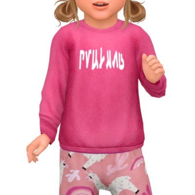 CANDACE set - toddler pyjama logo