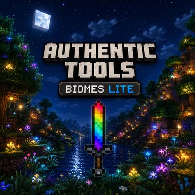 Authentic Tools & Biomes Lite logo