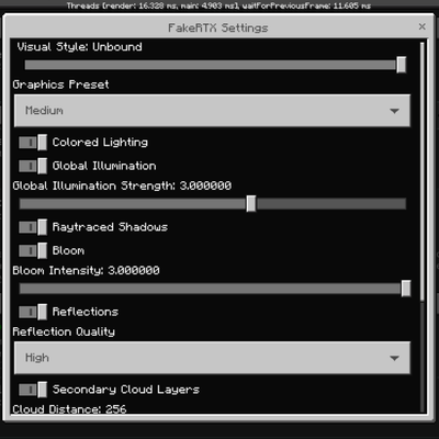Experimental Manifest Settings Pack