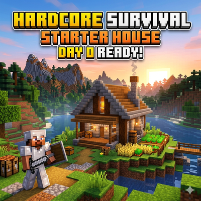 Hardcore Survival Starter House Day 0 (Achievements On)