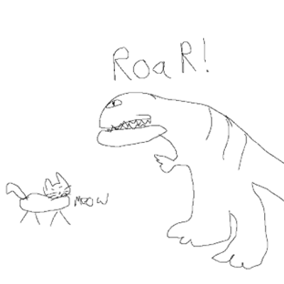 Aeronautics, cute stuff, and dinosaurs ROAR logo