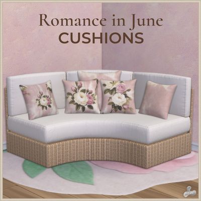 Romance in June Cushions logo