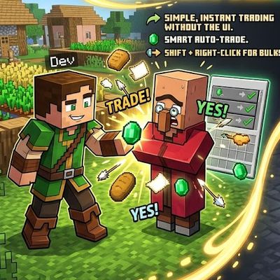 Villager FastTrades : auto , instant and easy project artwork