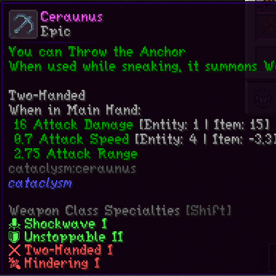 Artifex X Cataclysm Compatiblity