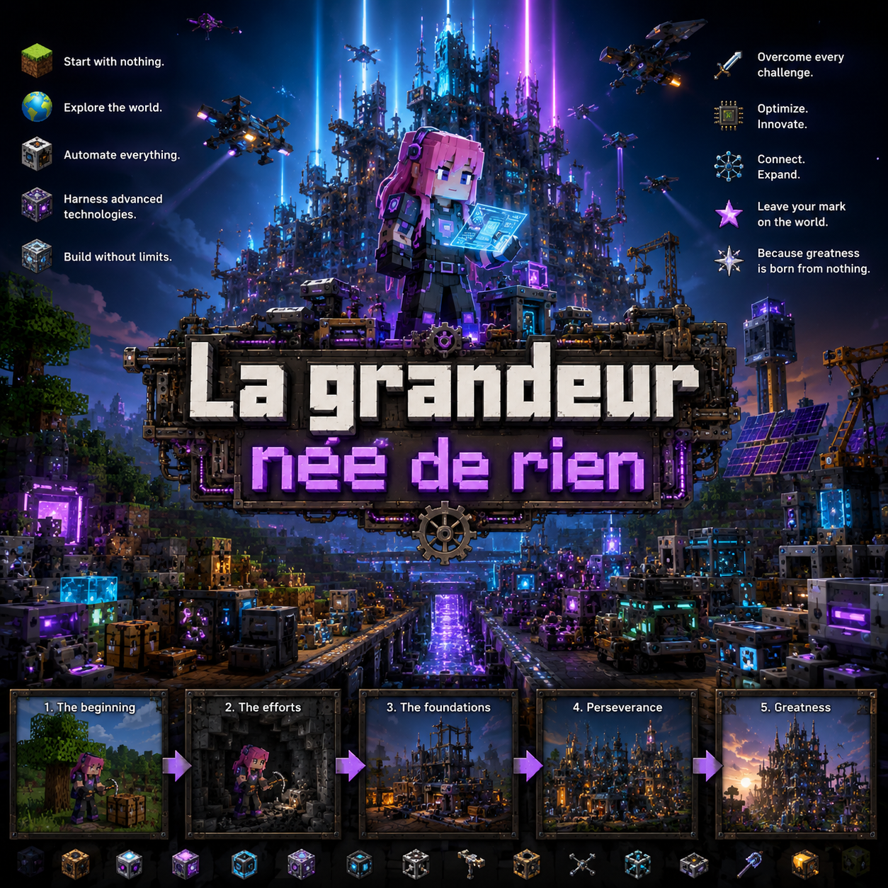 Hep3's La grandeur née de rien logo