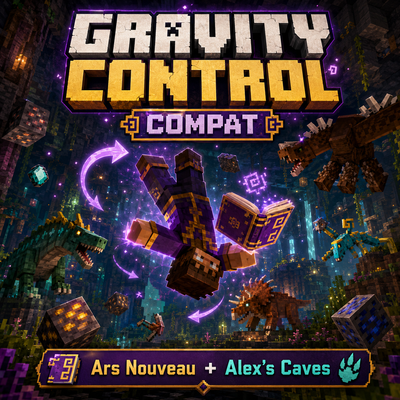 Gravity Control: FIX (for alex's caves and ars nouveau, maybe more) logo