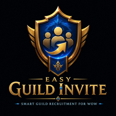 EasyGuildInvite – Smart Guild Recruitment for WoW addon image logo