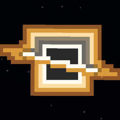 Pixelated Black Hole Moon