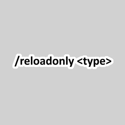 Reload Only Data [Compact With JEI & KubeJS] logo
