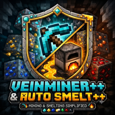 VeinMiner++ & Auto Smelt++ [Achievement Friendly]