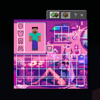 Gamer Girl UI Inventory