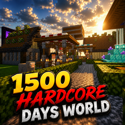 💀 1500 Days Hardcore Survival – Ultimate Minecraft World