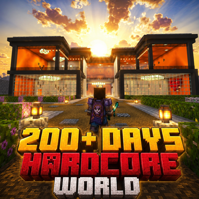 A legendary 200+ days hardcore world