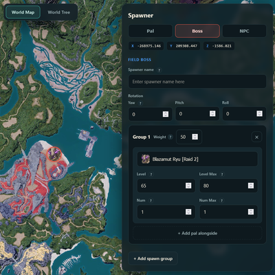 Custom Pal Spawners (PalSchema)
