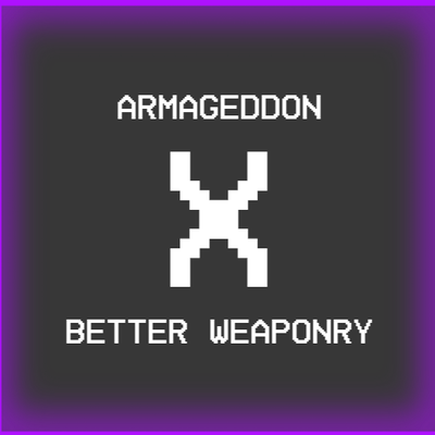 Armageddon X Better Weaponry logo