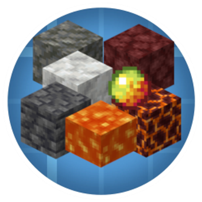 Create: lava n' stones; lava, tuff, calcite, deepslate, netherrack, magma block and cream automation