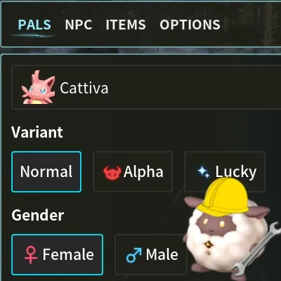 Creative Menu – Palworld Mod