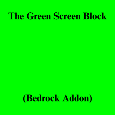 Green Screen Block For Making Videos!