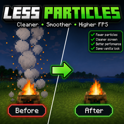 Less particles