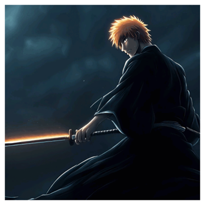 Animated Menu - Ichigo Kurosaki Blazing Katana