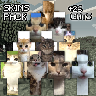 Famous cats memes stickers skin pack 128x128 - 64x64