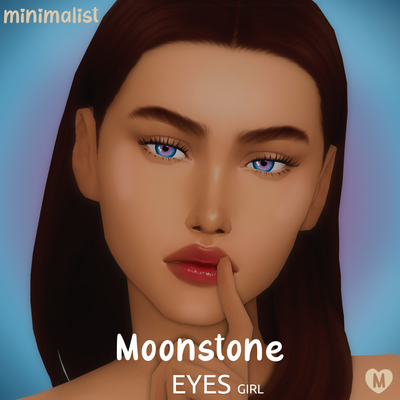 Minimalist-CC Moonstone Eyes | Maxis Match Eyes (Female) | 14 Swatches logo