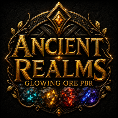 Ancient Realms: Glowing Ore PBR