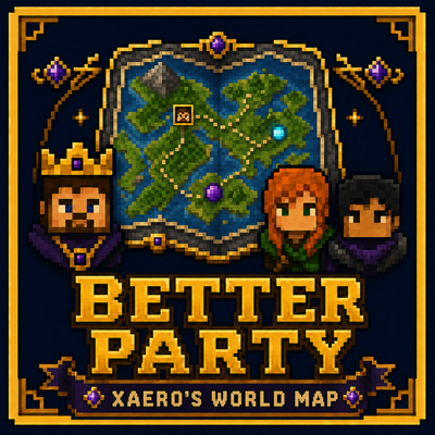 Better Party X Xaero's World Map logo