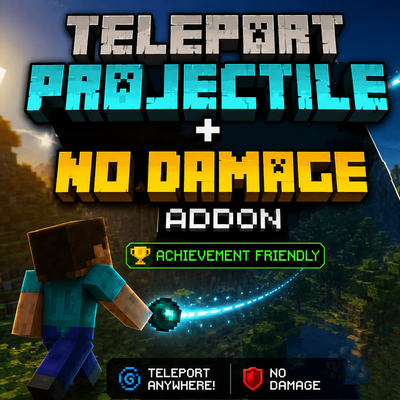 Teleport Projectile + No Damage Addon || Achievements Friendly By Neq