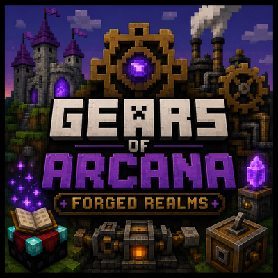 Gears of Arcana - The Forged Realms logo