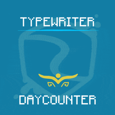 Typewriter Day Counter Animation (Bedrock Edition)