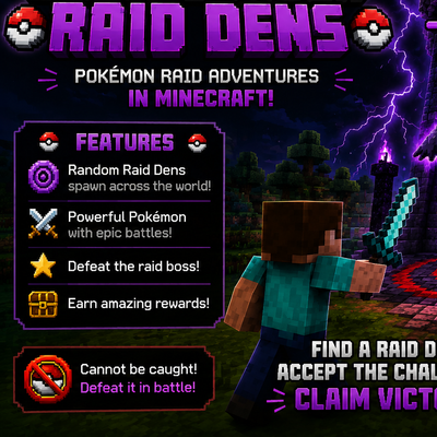 CobbleDrock Raid Den (Gym!!? Update BETA!)